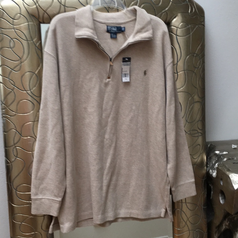 NWT Polo Ralph Lauren Beige Sweater Size 1X Big / 1XB (Fits like a XL though)
